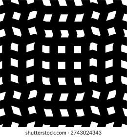 black and white striped seamless pattern. abstract background with wavy lines. Sao Paulo sidewalk pattern. Famous beach pavement in Brazil. Repeated black and white curved texture in Portuguese pavement style. Wall or floor mosaic tile background. epa 10
