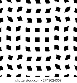 black and white striped seamless pattern. abstract background with wavy lines. Sao Paulo sidewalk pattern. Famous beach pavement in Brazil. Repeated black and white curved texture in Portuguese pavement style. Wall or floor mosaic tile background. epa 10