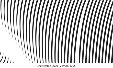 Black and white stripes abstract background vector image