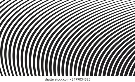 Black and white stripes abstract background vector image