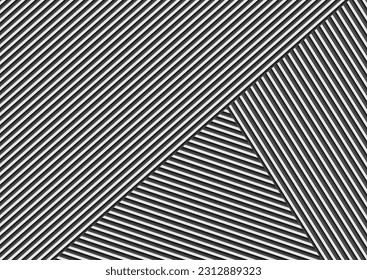 Tecnología abstracta de rayas blancas y negras de fondo mínimo. Diseño de vectores