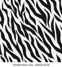 black and white stripes abstraction. seamless zebra print. for clothes or printing	