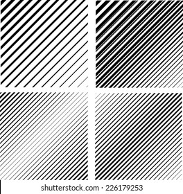 Black and White Stripes . Diagonal Lines . 