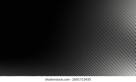 Black and white stripes line abstract pattern for backdrop or fabric style