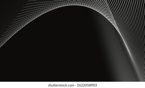 Fondo abstracto del patrón de la línea de las rayas blancas y negras para el estilo del telón de fondo o de la tela