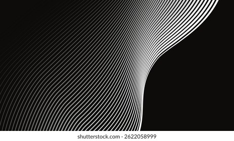 Black and white stripes line pattern background abstract for backdrop or fabric style