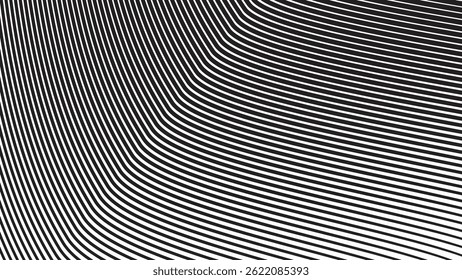 Fondo abstracto del patrón de la línea de las rayas blancas y negras para el estilo del telón de fondo o de la tela