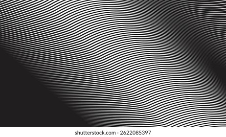 Fondo abstracto del patrón de la línea de las rayas blancas y negras para el estilo del telón de fondo o de la tela
