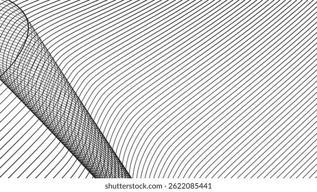 Black and white stripes line pattern background abstract for backdrop or fabric style