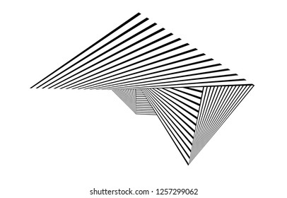 black and white stripes, lines abstract graphic, illusive movement design, optical art, op art