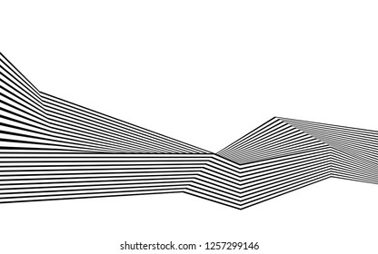black and white stripes, lines abstract graphic, illusive movement design, optical art, op art