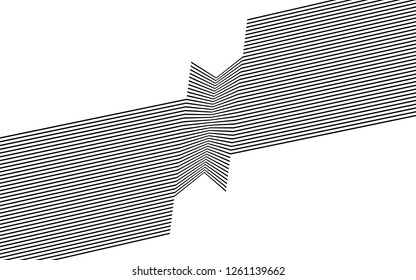 black and white stripes, lines abstract graphic, illusive movement design, optical art, op art, wave
