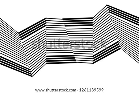 black and white stripes, lines abstract graphic, illusive movement design, optical art, op art, wave