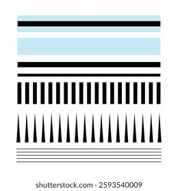 Black and White Stripes Pattern Straight line,
