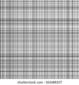 Black and white stripes vector plaid