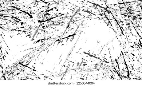 Black and White Stripes in Watercolor Grunge Brush Style. Cracked Noisy Surface Seamless Pattern. Cracked Ground Texture. Sketch Cartoon Pop Art Design Pattern.