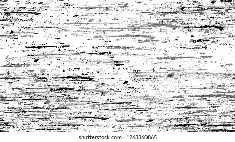 Black and White Stripes in Watercolor Grunge Brush Style. Vintage Hand Painted Dirty Seamless Pattern. Dirty Cracked Wall Texture. Monochrome Banner Design Background.