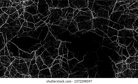 Black and White Stripes in Watercolor Grunge Brush Style. Cartoon Cracked Noisy Surface Seamless Pattern. Cracked Ground Texture. Sketch Cartoon Print Design Background.