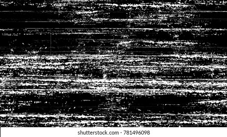 Black and White Stripes in Watercolor Grunge Brush Style. Hand Drawn Old Scratched Seamless Pattern. Dirty Cracked Wall Texture. Plaster, Ink Paint Print Design Pattern.
