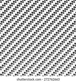 Black and white stripes with zig zag effect
