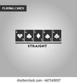 black and white style cards straight