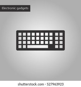 Black And White Style Icon Computer Keyboard