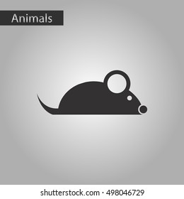 black and white style icon mouse