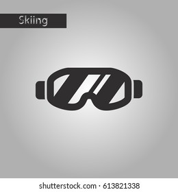 black and white style icon Ski goggles