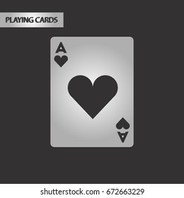 black and white style playing card