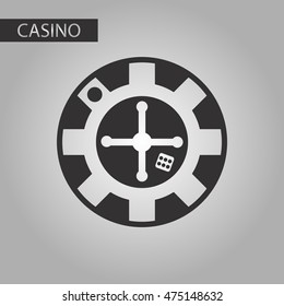 black and white style roulette casino