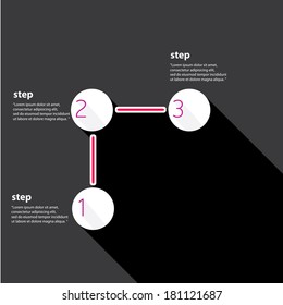 black and white stylish modern flat Business graph and chart background. vector illustration