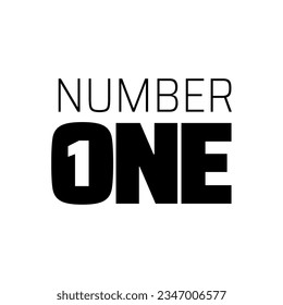 Black and white stylized diagonal logo template with number one isolated on white background. Diagonal logo graphic with 3D number one. Vector illustrations