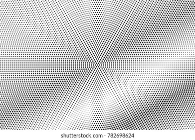 Black white subtle diagonal dotted gradient. Half tone vector background. Shiny dotted halftone. Abstract monochrome texture. Black ink dot on transparent backdrop. Pop art dotwork. Retro design 