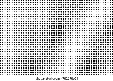 Black white subtle diagonal dotted gradient. Half tone vector background. Sparse dotted halftone. Abstract monochrome texture. Black ink dot on transparent backdrop. Pop art dotwork. Retro design 