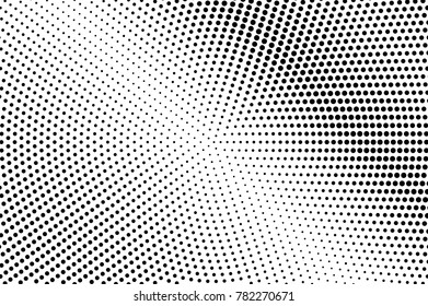 Black white subtle faded dotted gradient. Half tone vector background. Greyscale dotted halftone. Abstract monochrome texture. Black ink dot on transparent backdrop. Pop art dotwork. Retro design 