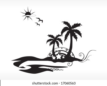 black and white summer background, wallpaper