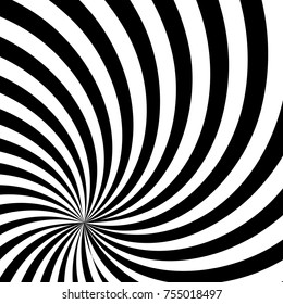 Black and White Sun Rays, Beams Element, Sunburst Pattern, Starburst Shape on White Background. Radiating, Radial, Merging Lines, Abstract Circular Geometric Shape