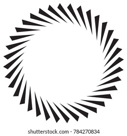 Black and white sun vector icon. Star pictograph. Speed line fast motion background