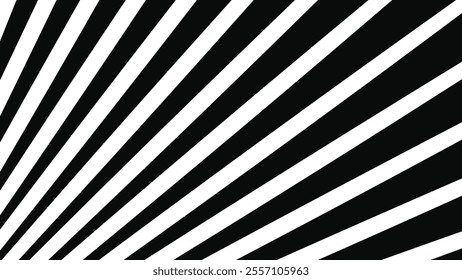 Black and white sunbrush abstract with line stripes
