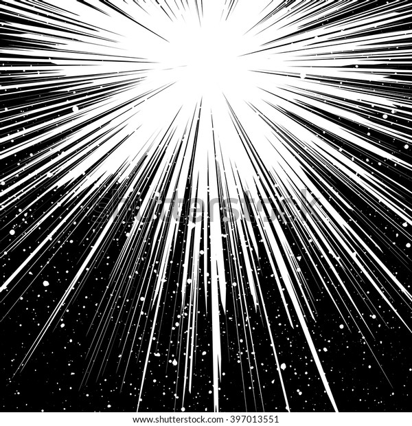 白黒のサンバースト抽象的背景 レイ バースト 爆発 漫画のビッグバン Superheroのアクションスピードフレーム 放射状の線 モノクロ デザインエレメント テクスチャーのある背景 のベクター画像素材 ロイヤリティフリー