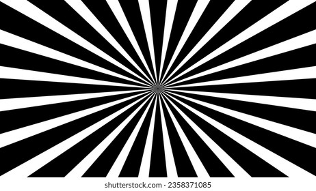 Black and white Sunburst for background