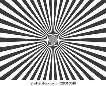 Black and white Sunburst background