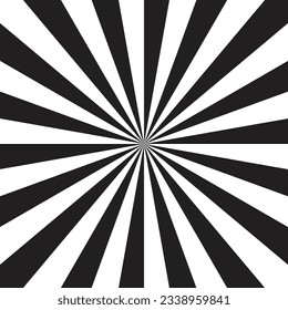 black and white sunburst background with rays