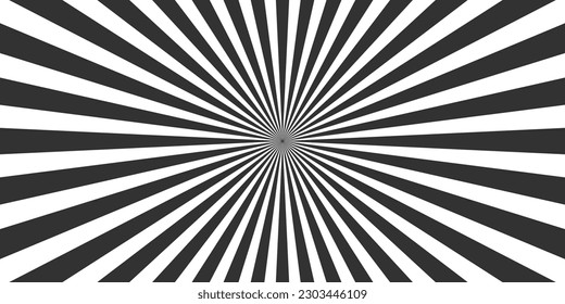 Black And White Sunburst Background Sunburst Web Banner
