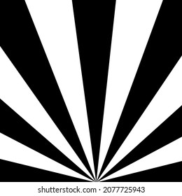 fondo cómico de explosión de sol en blanco y negro