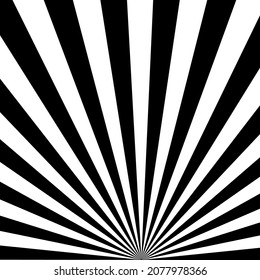 black and white sunburst comic background