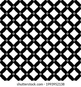 Black and white surface pattern texture. Bw ornamental graphic design. Mosaic ornaments. Pattern template. Vector illustration.