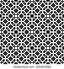 Black and white surface pattern texture. Bw ornamental graphic design. Mosaic ornaments. Pattern template. Vector illustration.