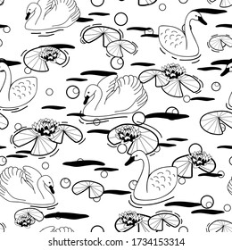 black and white lily pad clipart