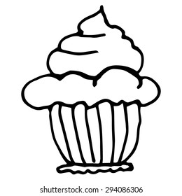 Black and white  sweets 
